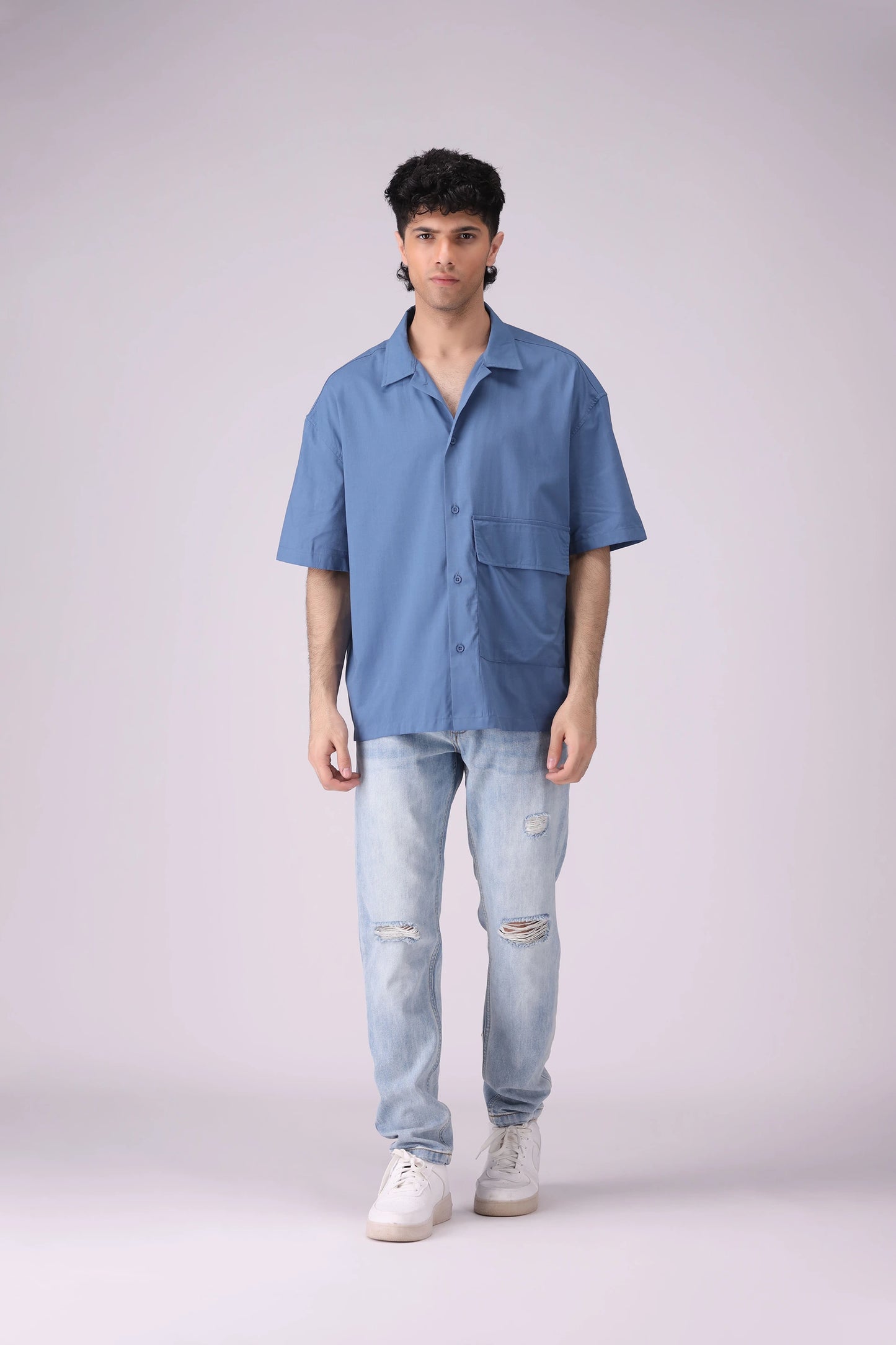 Resort Collar Shirt With Flap Pocket - Cougar Clothing