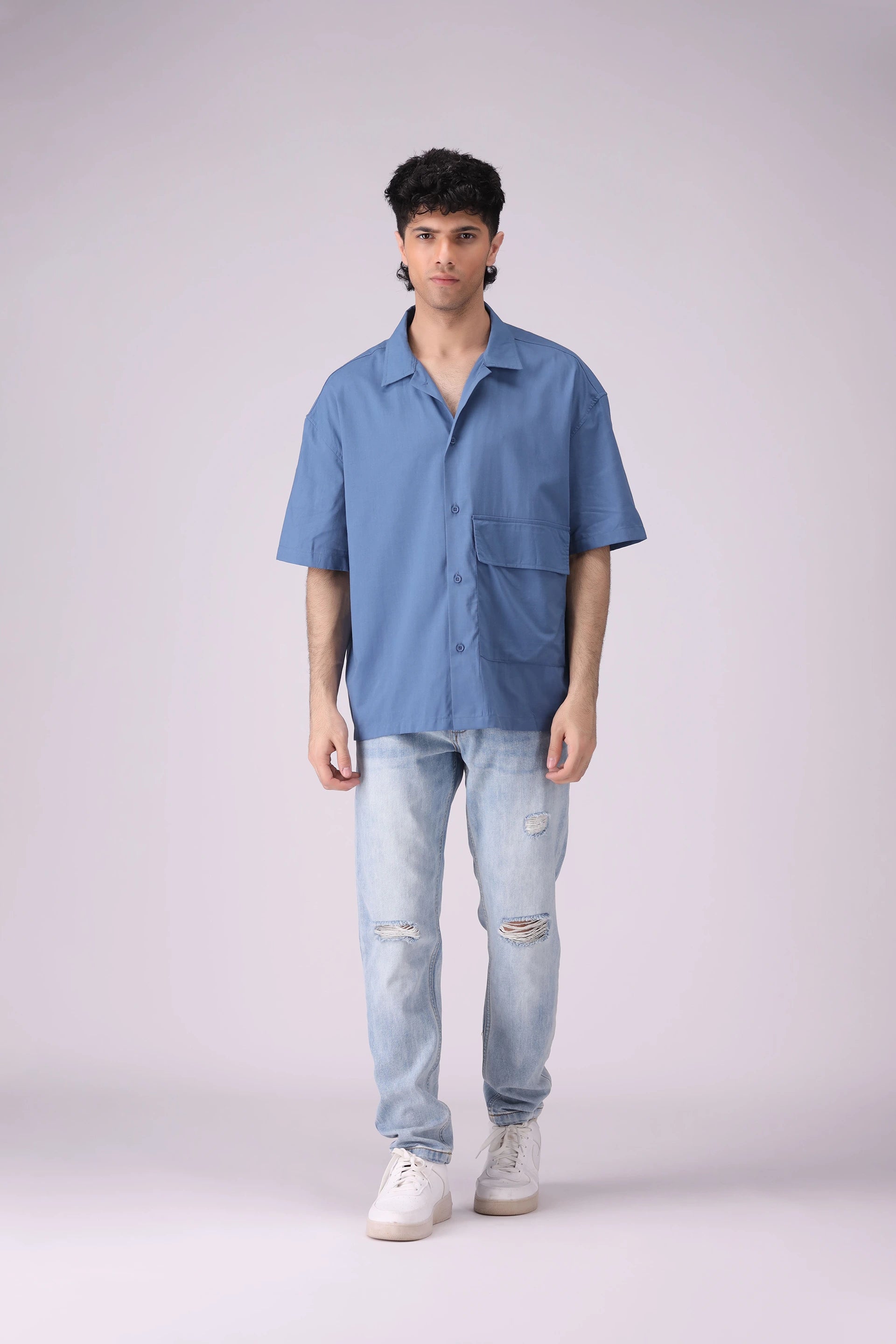 Resort Collar Shirt With Flap Pocket - Cougar Clothing