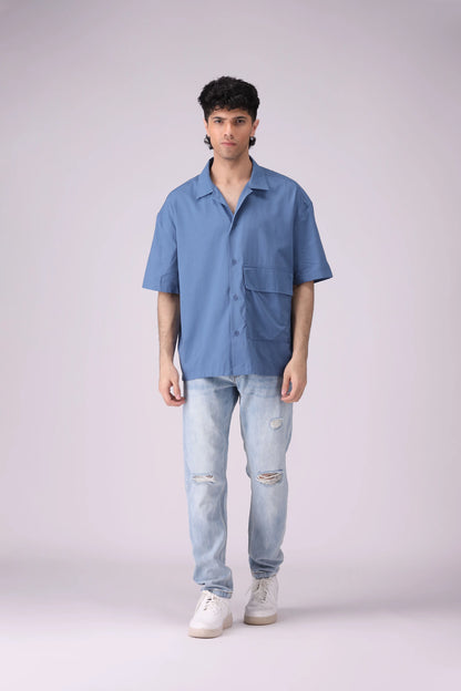 Resort Collar Shirt With Flap Pocket - Cougar Clothing
