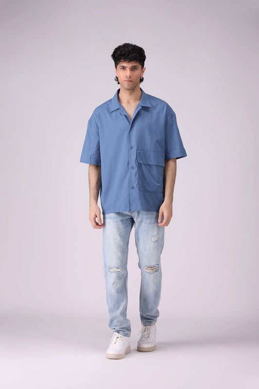 Resort Collar Shirt With Flap Pocket - Cougar Clothing