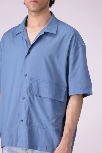 Resort Collar Shirt With Flap Pocket - Cougar Clothing