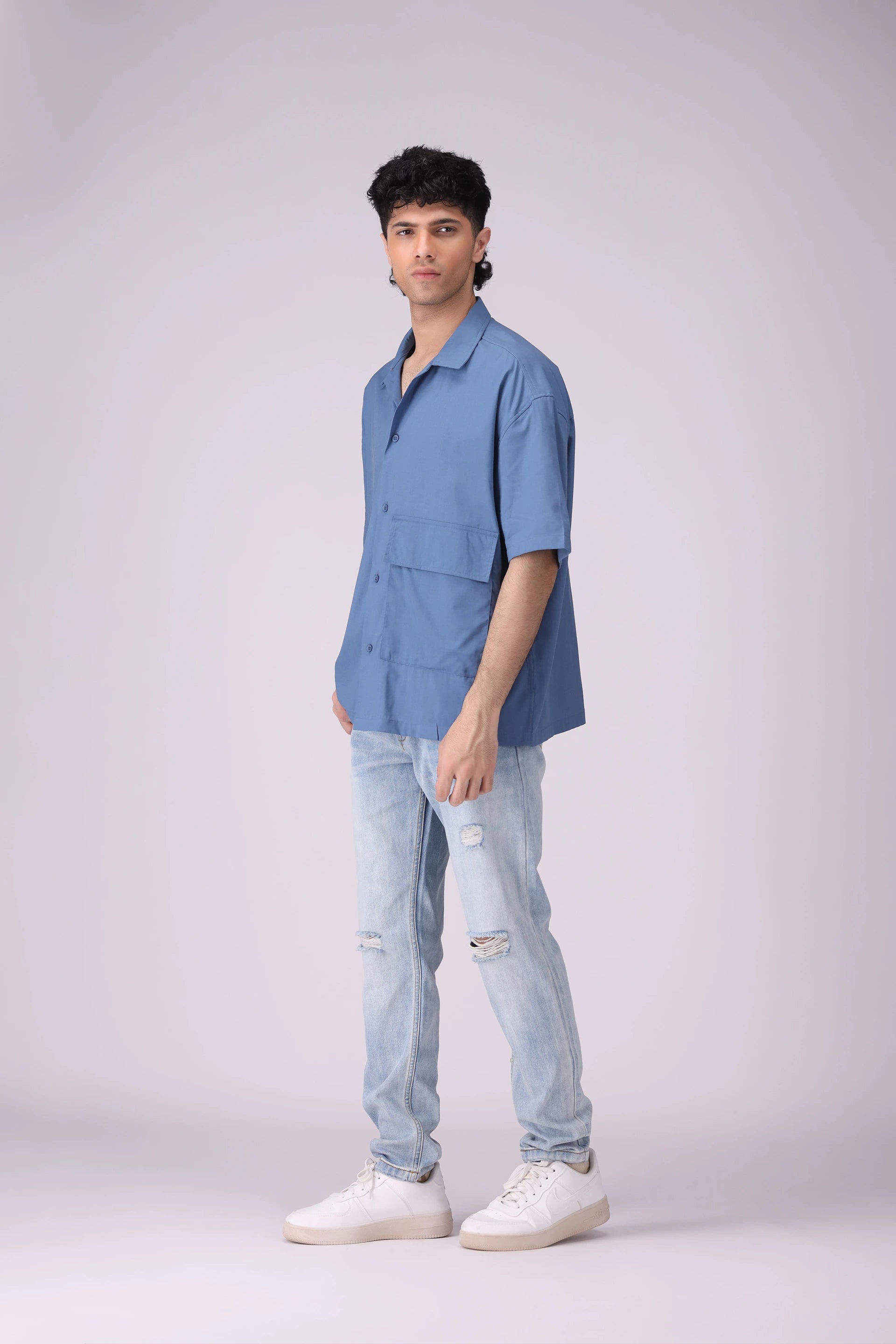 Resort Collar Shirt With Flap Pocket - Cougar Clothing