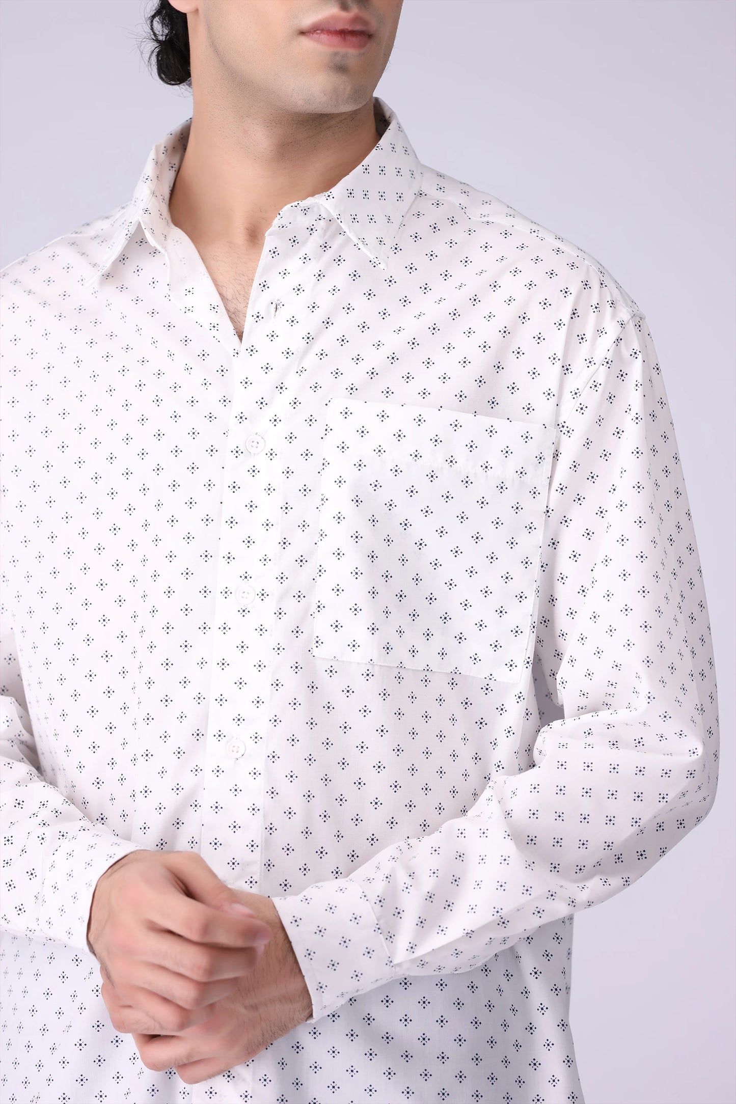 Relax Fit All Over Printed Shirt - Cougar Clothing