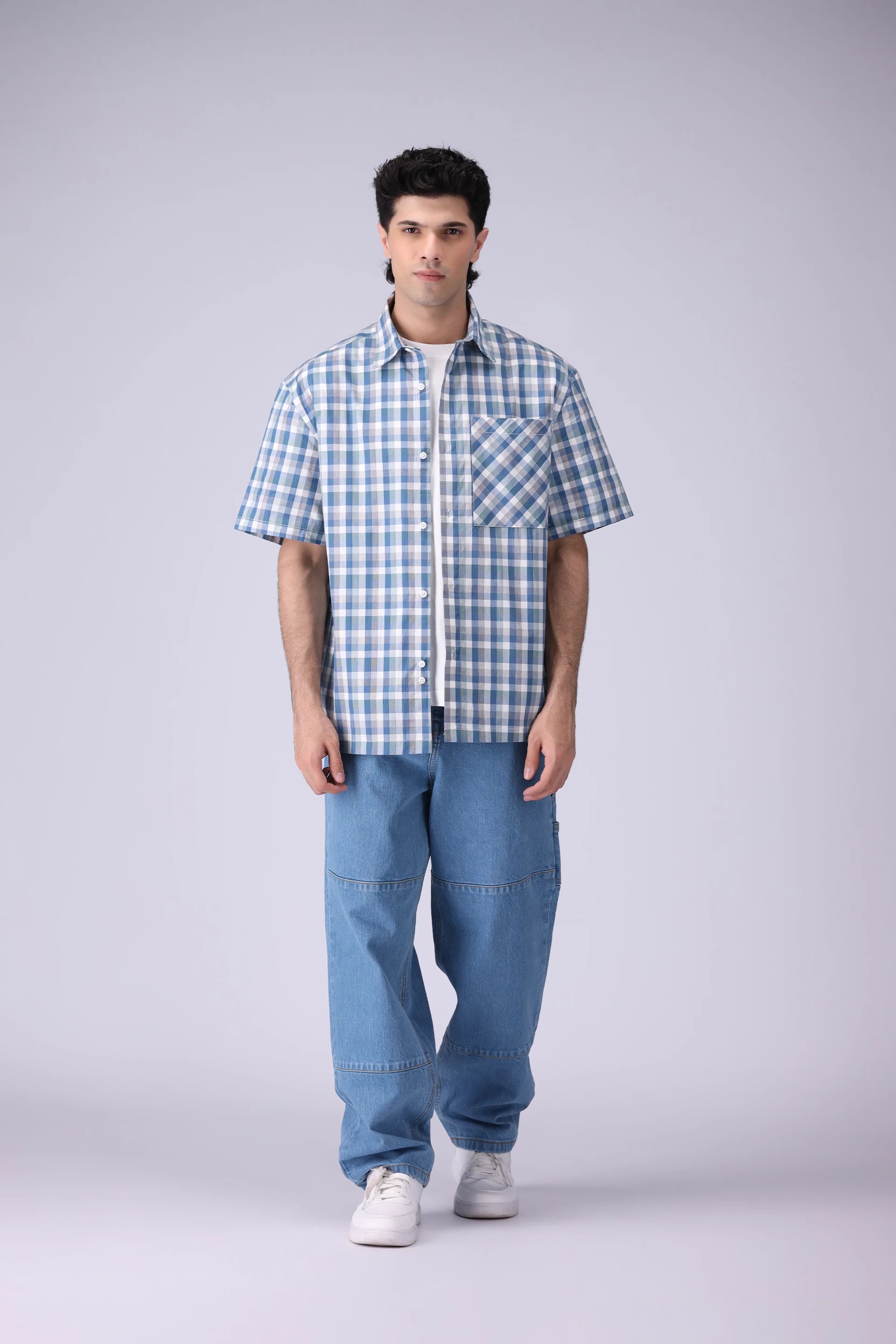 Relaxed Fit Checkered Shirt - Cougar Clothing