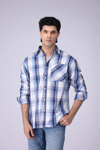 Relaxed Fit Checkered Shirt - Cougar Clothing