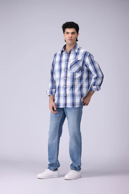 Relaxed Fit Checkered Shirt - Cougar Clothing