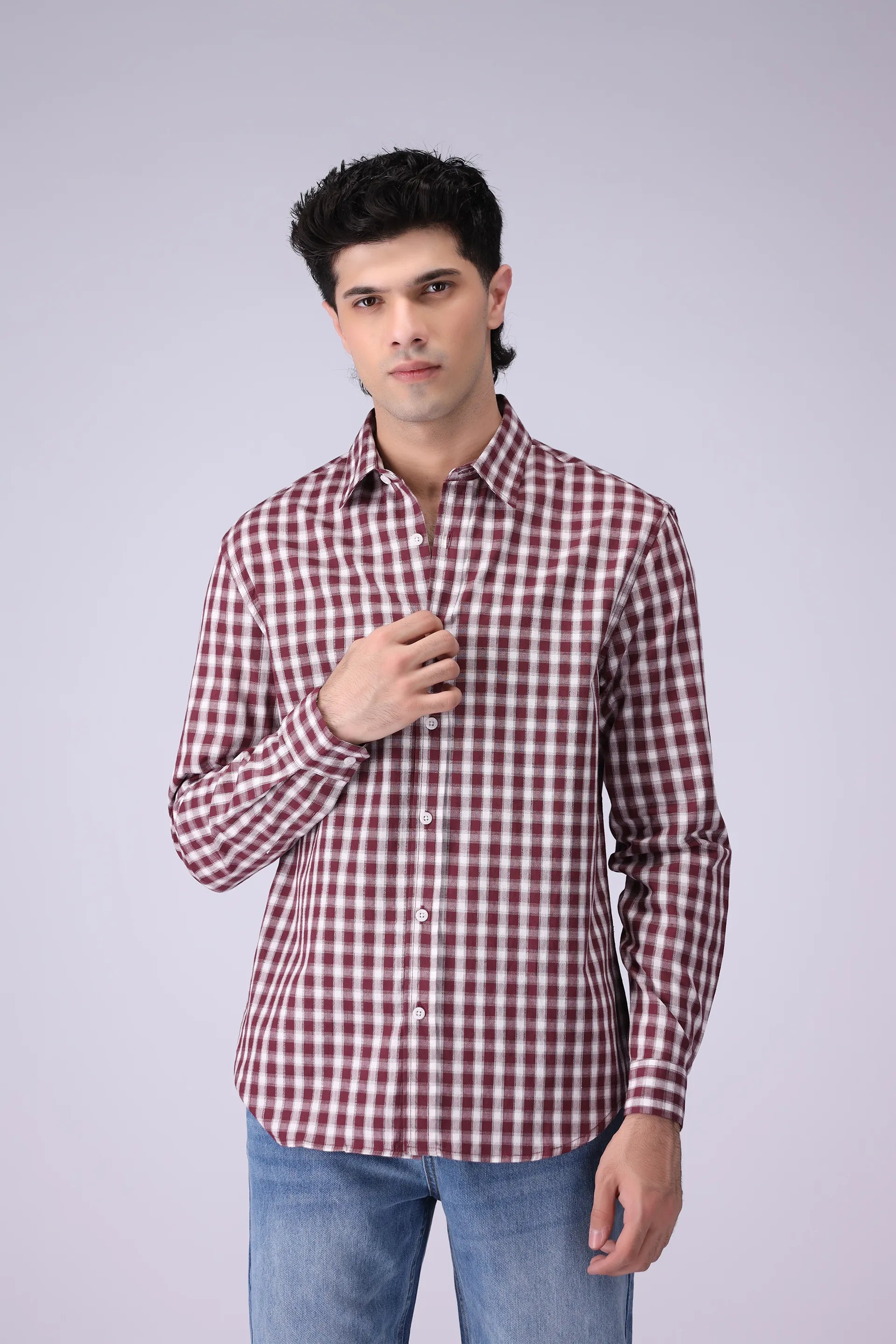 Regular Fit Check Shirt - Cougar Clothing