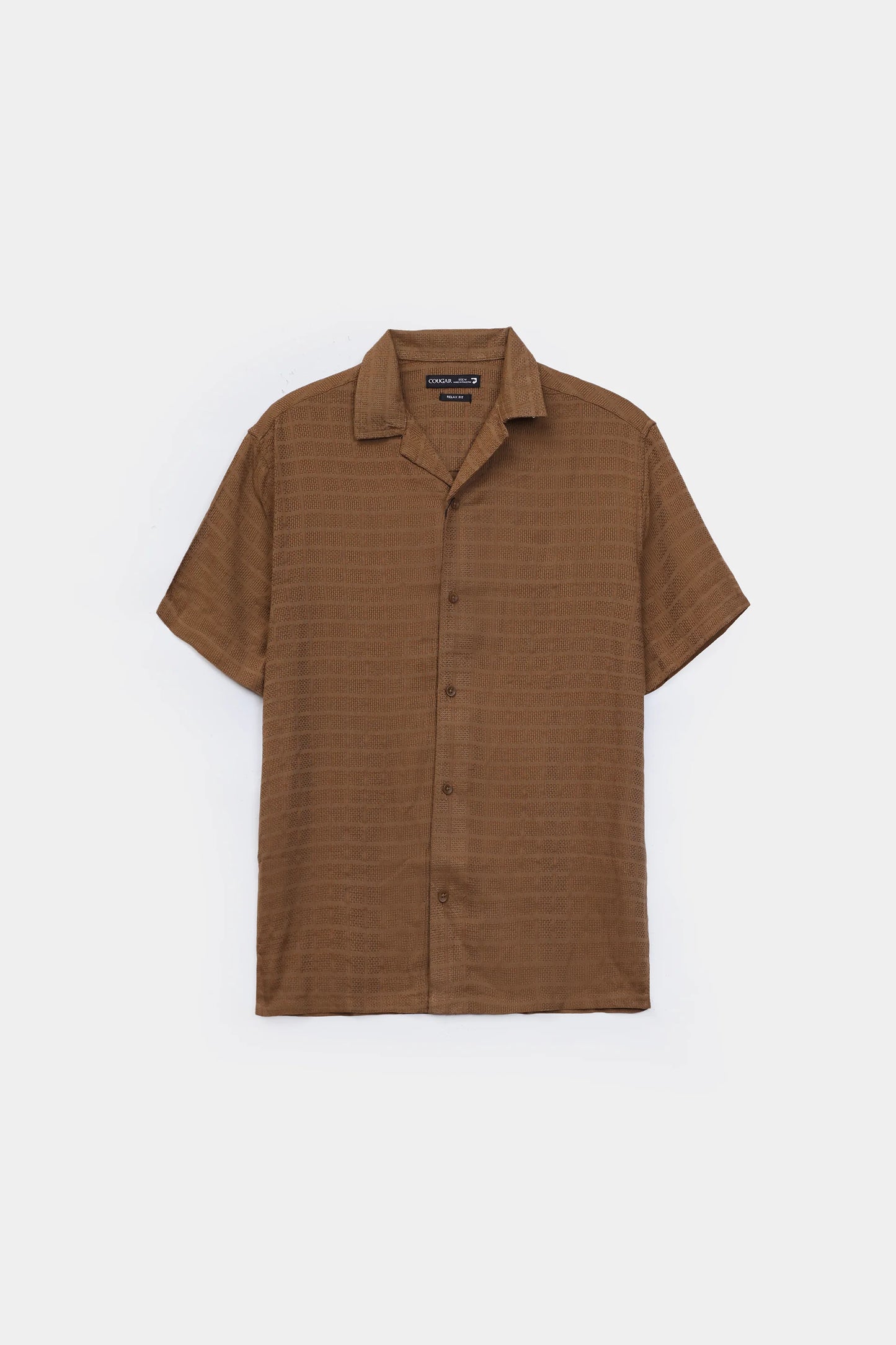 Textured Cotton Shirt - Cougar Clothing