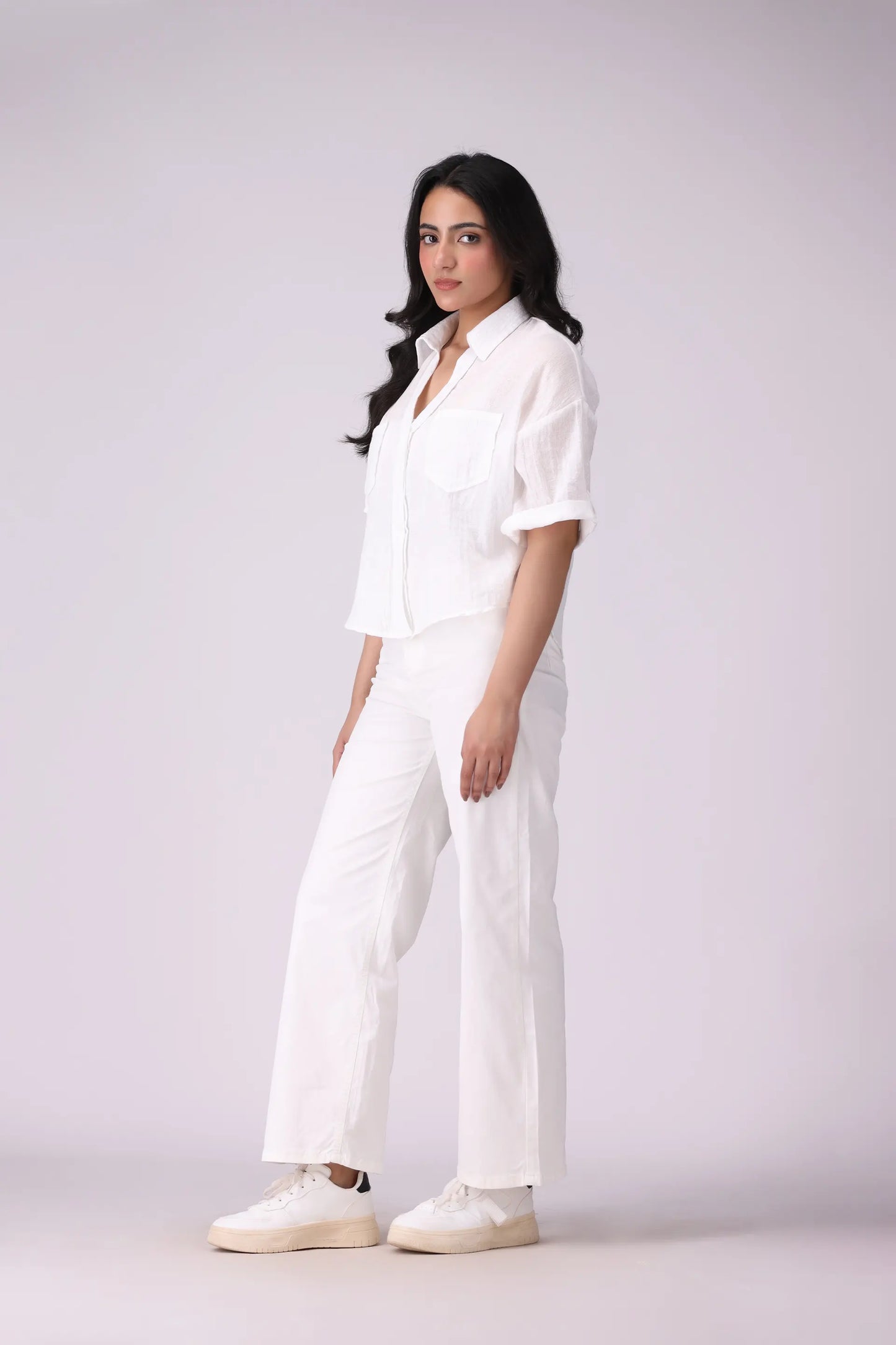 Textured Cotton Shirt - Cougar Clothing