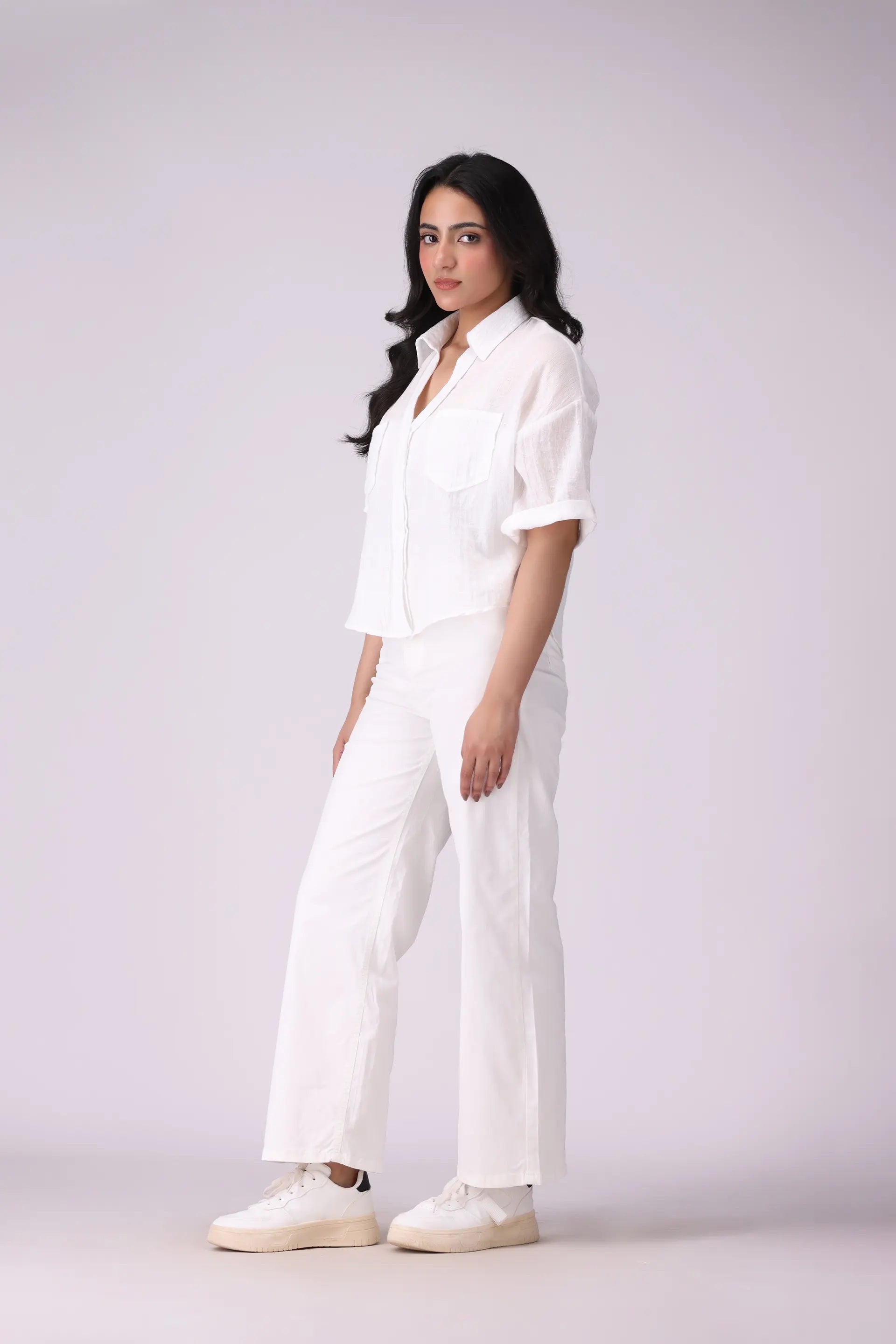 Textured Cotton Shirt - Cougar Clothing