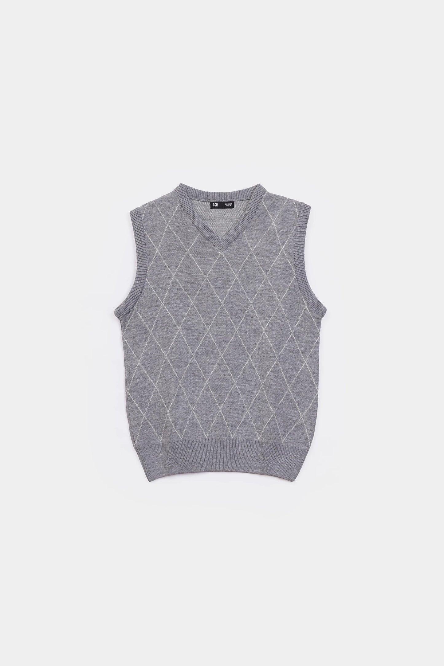 Patterned Sweater Vest - Cougar Clothing