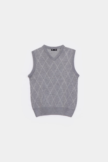 Patterned Sweater Vest - Cougar Clothing