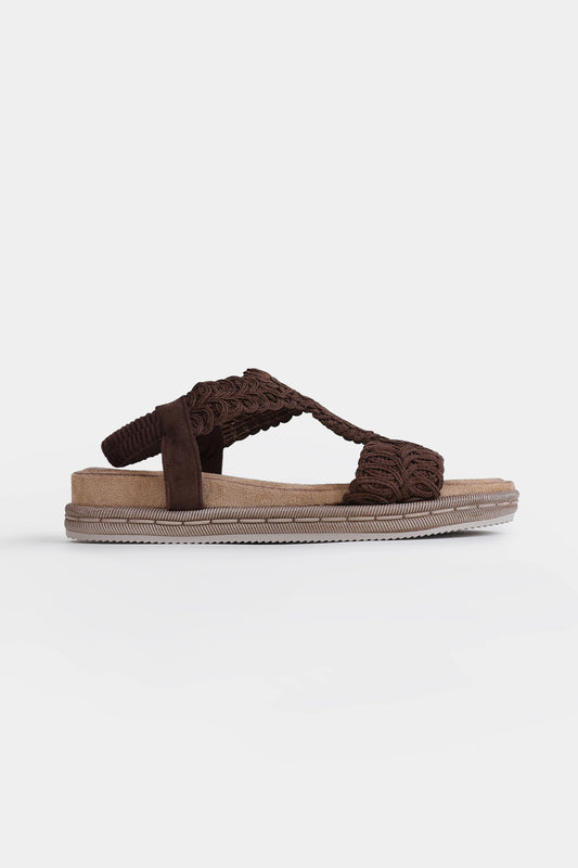 Crochet Wedge Sandals - Cougar Clothing