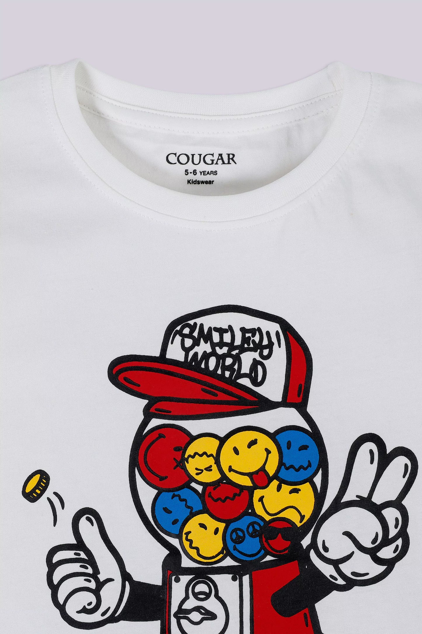 Smiley Graphic T-Shirt - Cougar Clothing