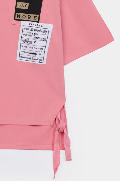 T-Shirt With Side Knots - Cougar Clothing