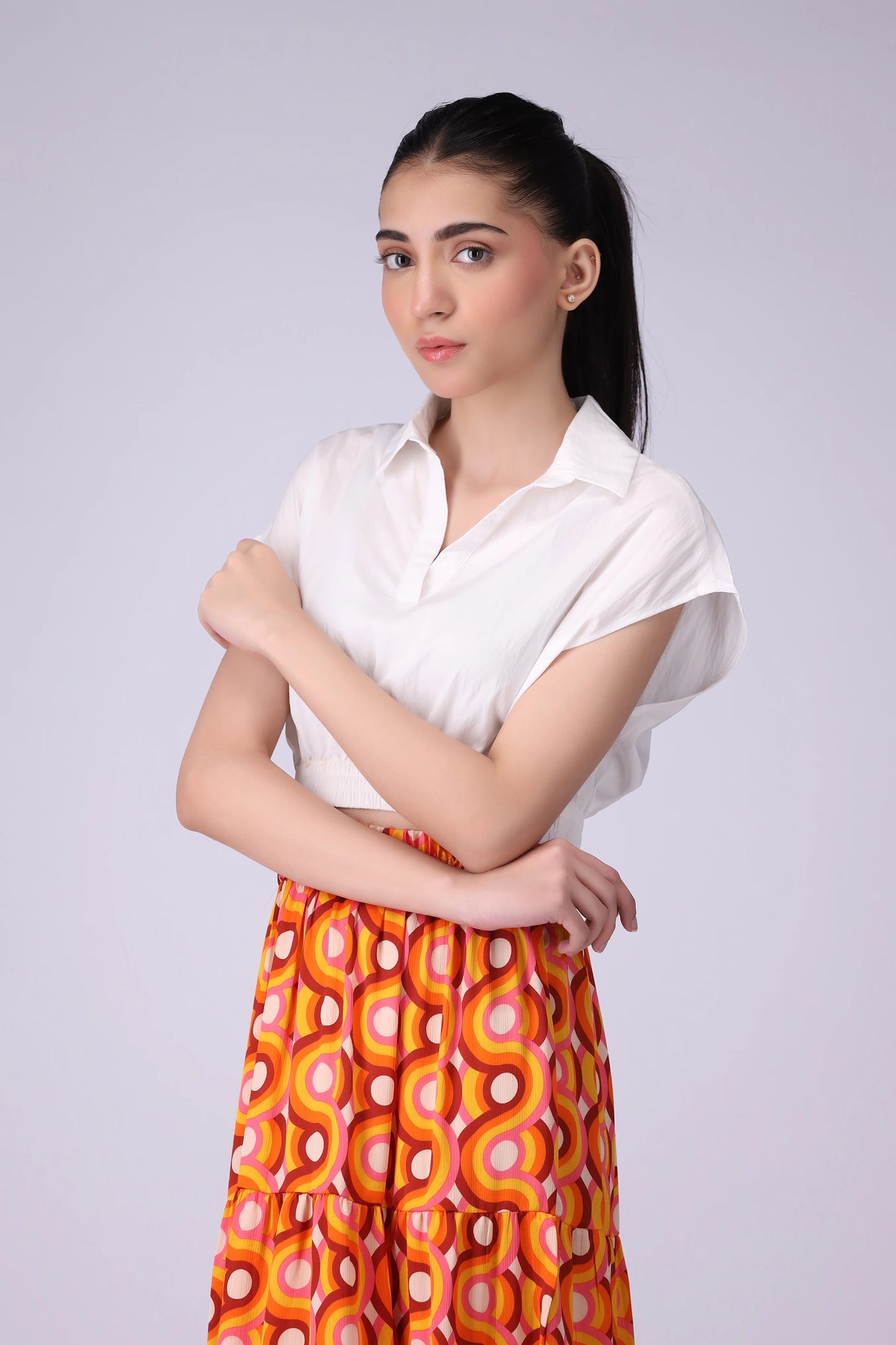 Cropped Ribbed Top - Cougar Clothing