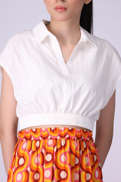 Cropped Ribbed Top - Cougar Clothing