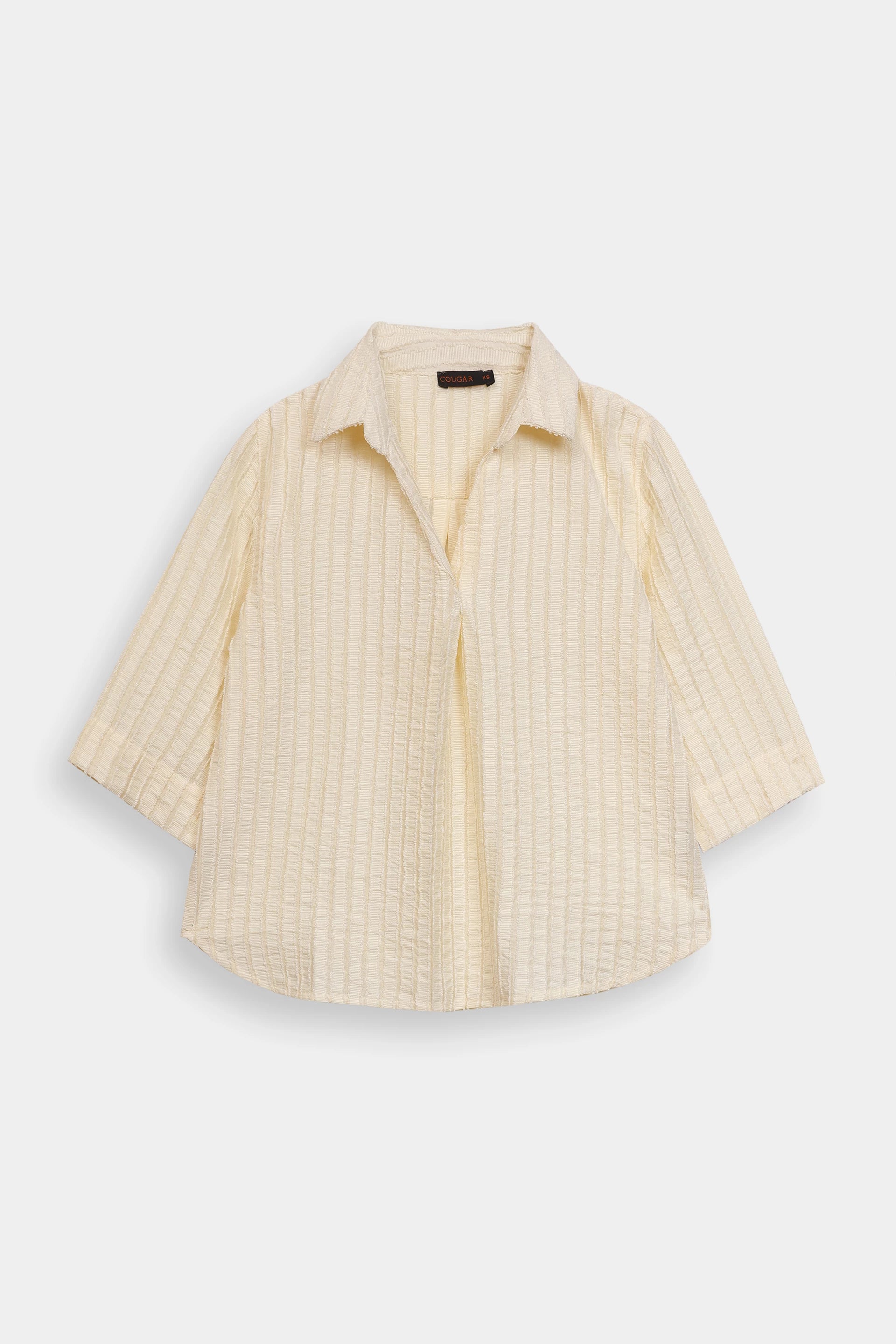 Textured Striped Top - Cougar Clothing