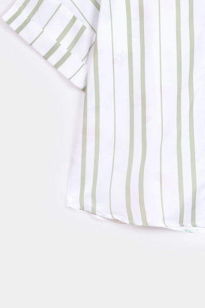 Floral Stripe Button-Down - Cougar Clothing
