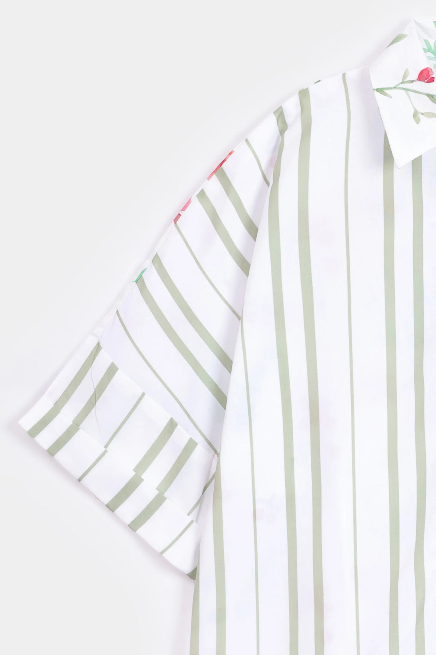 Floral Stripe Button-Down - Cougar Clothing