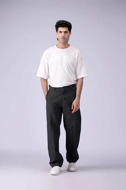 Straight Fit Pleated Trousers - Cougar Clothing