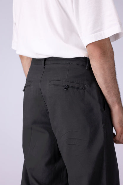 Straight Fit Pleated Trousers - Cougar Clothing