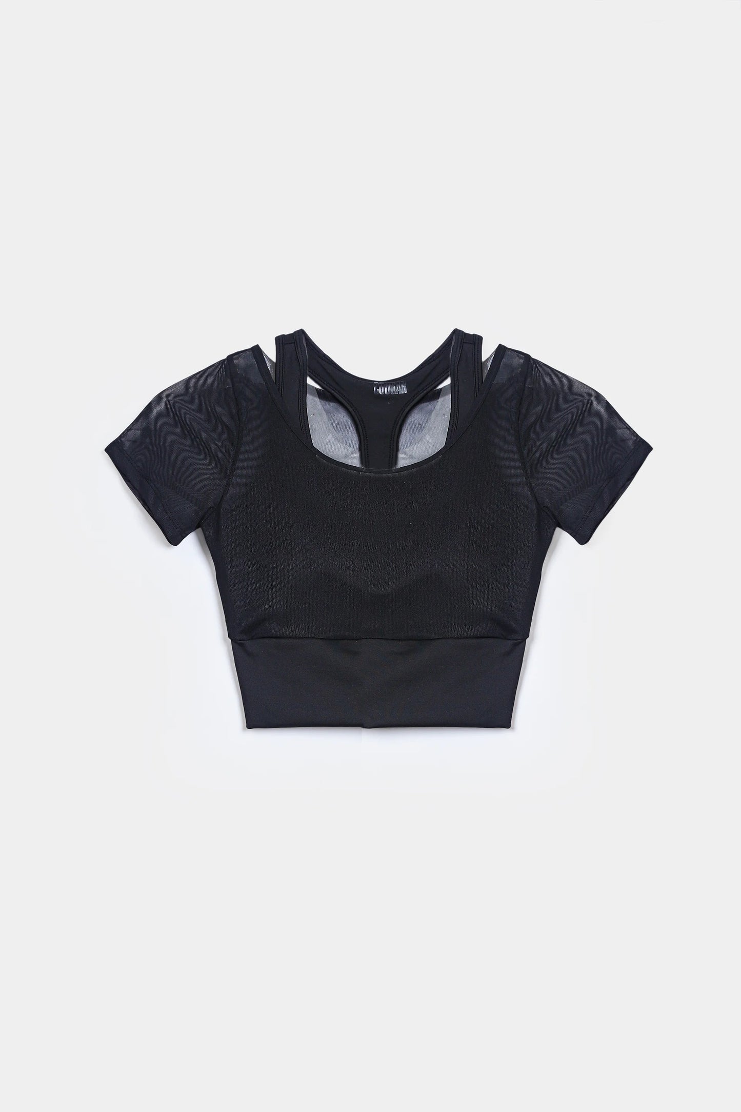 Activewear Cut-Out Crop Top - Cougar Clothing