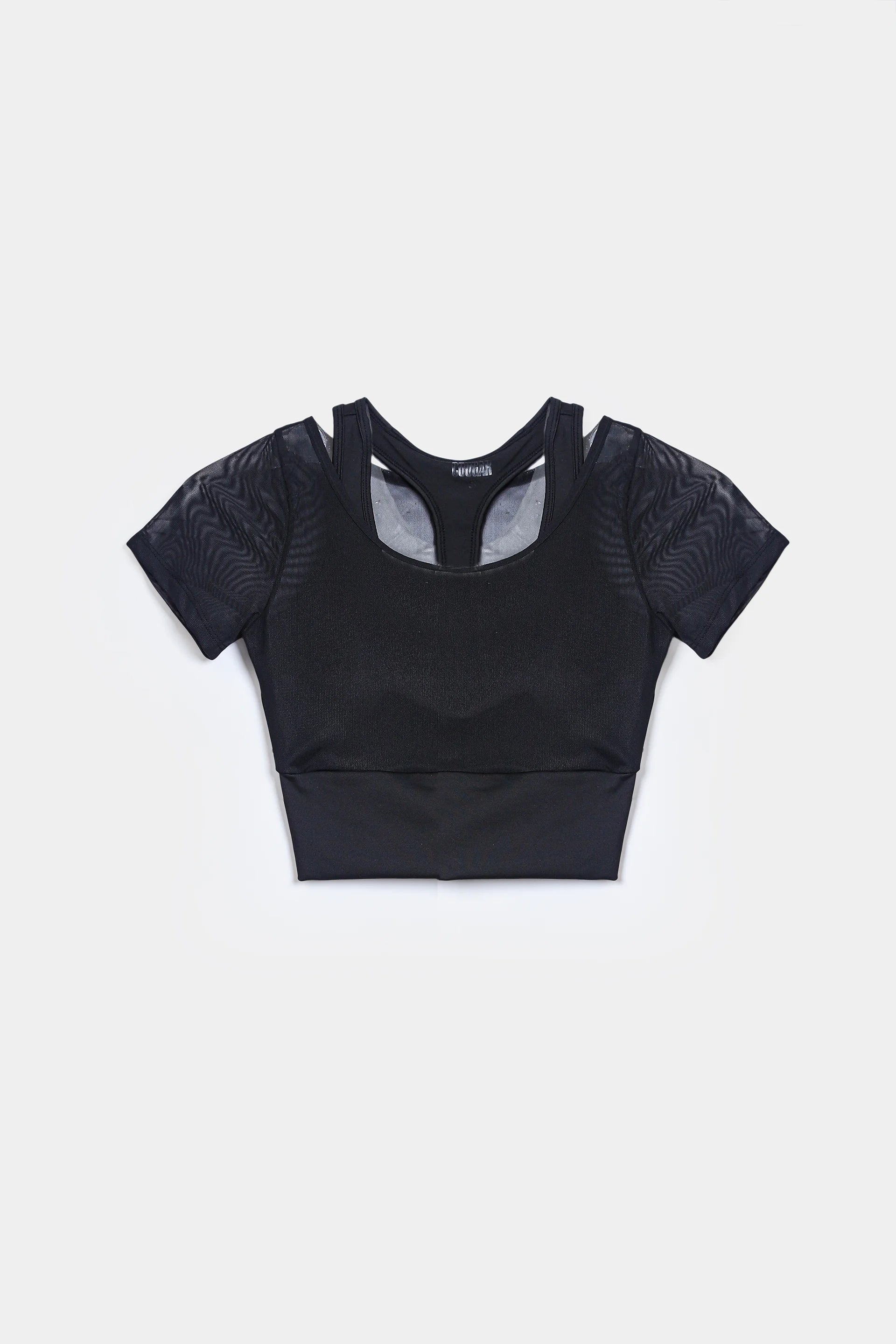 Activewear Cut-Out Crop Top - Cougar Clothing