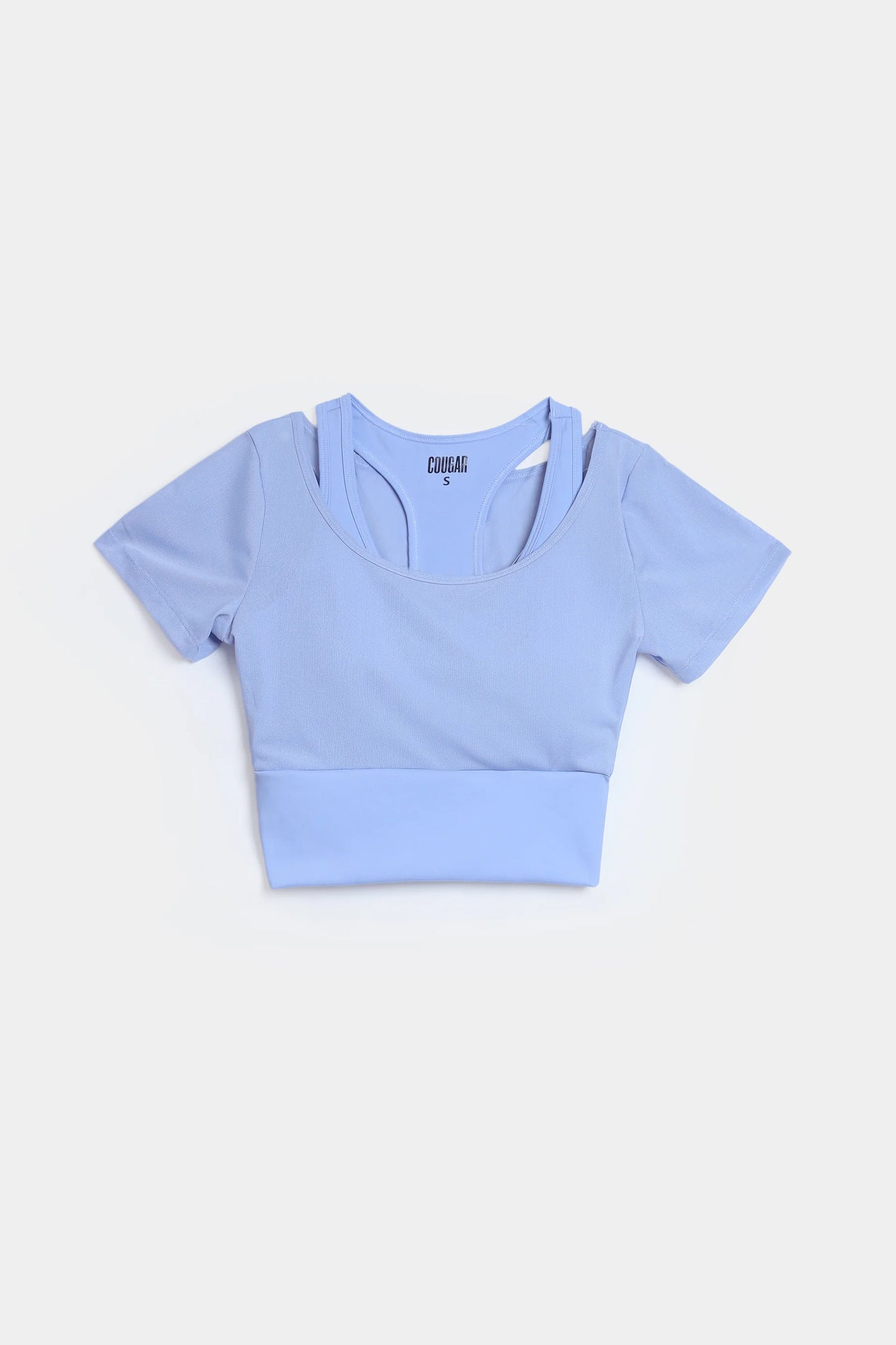 Activewear Cut-Out Crop Top - Cougar Clothing