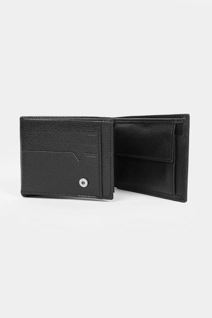 Bifold Leather Wallet With Coin Pouch - Cougar Clothing