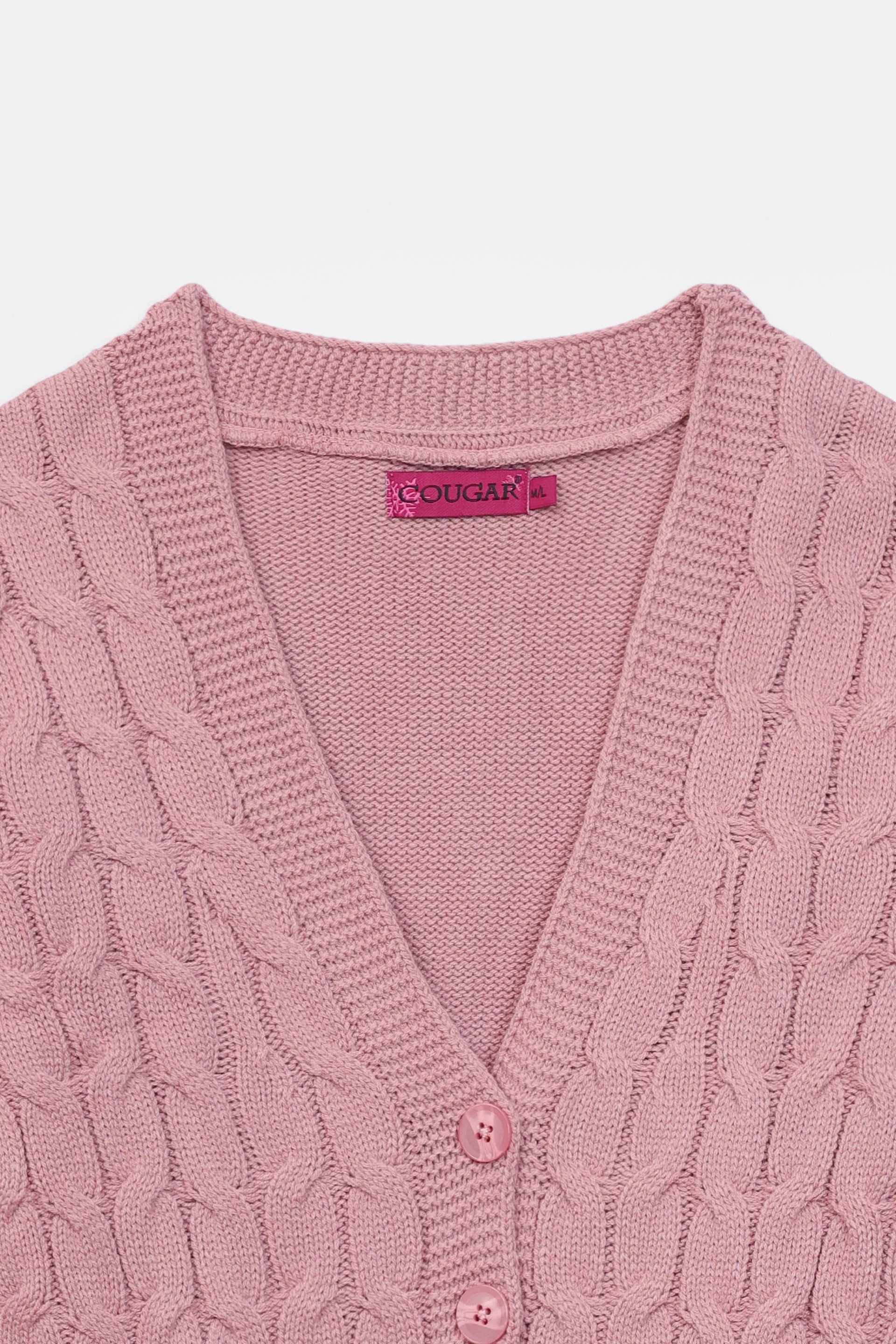 Cable Knit Cardigan - Cougar Clothing