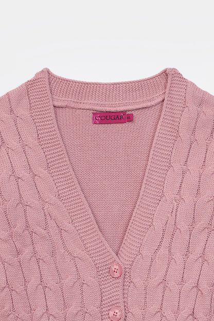 Cable Knit Cardigan - Cougar Clothing