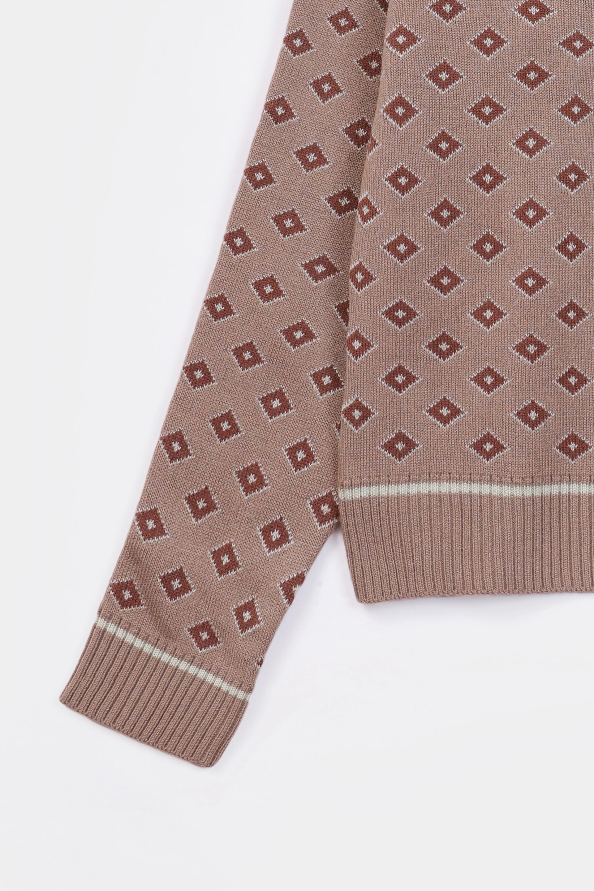 V-Neck Patterned Cardigan - Cougar Clothing