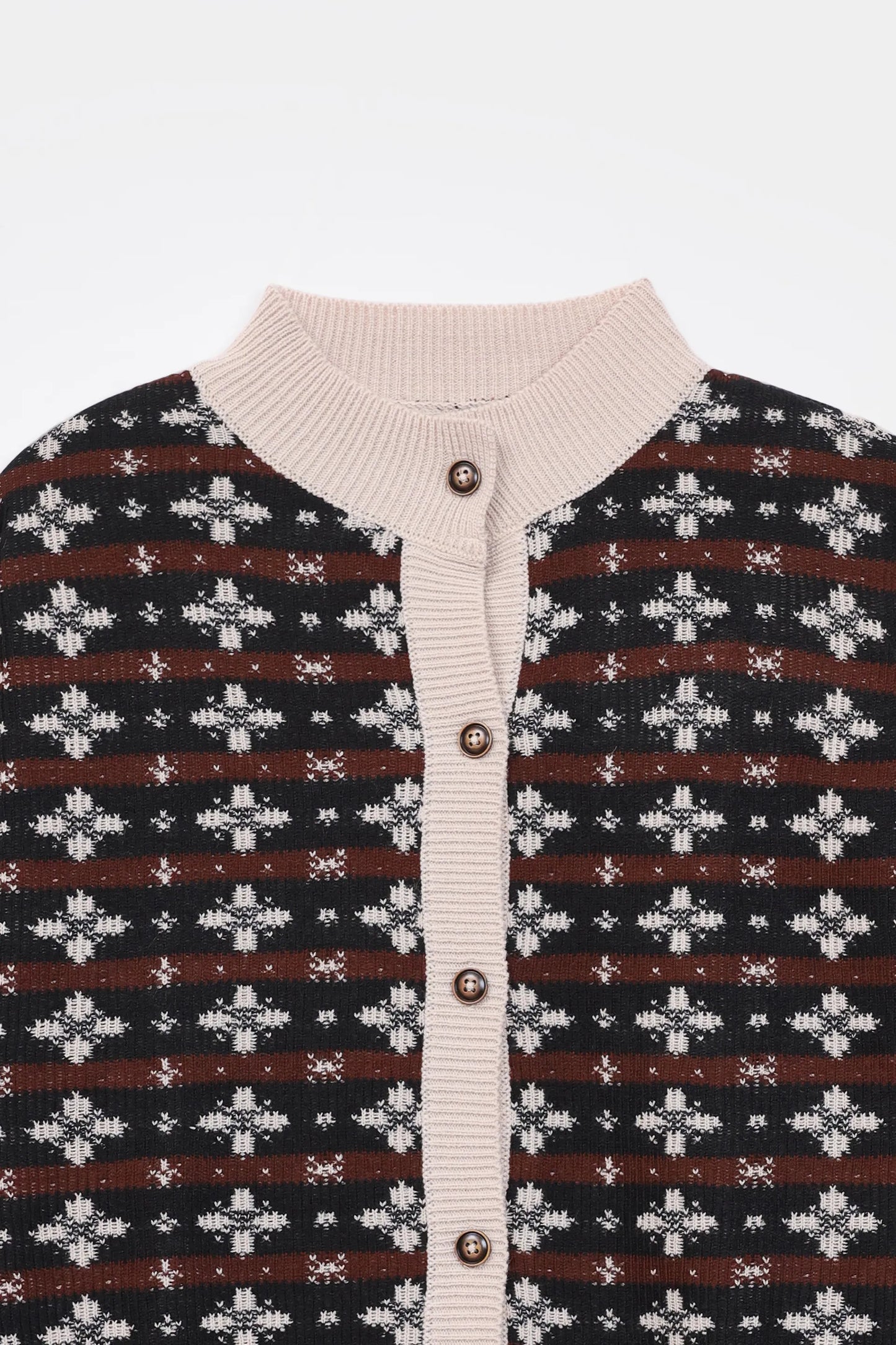 Jacquard Knit Cardigan - Cougar Clothing