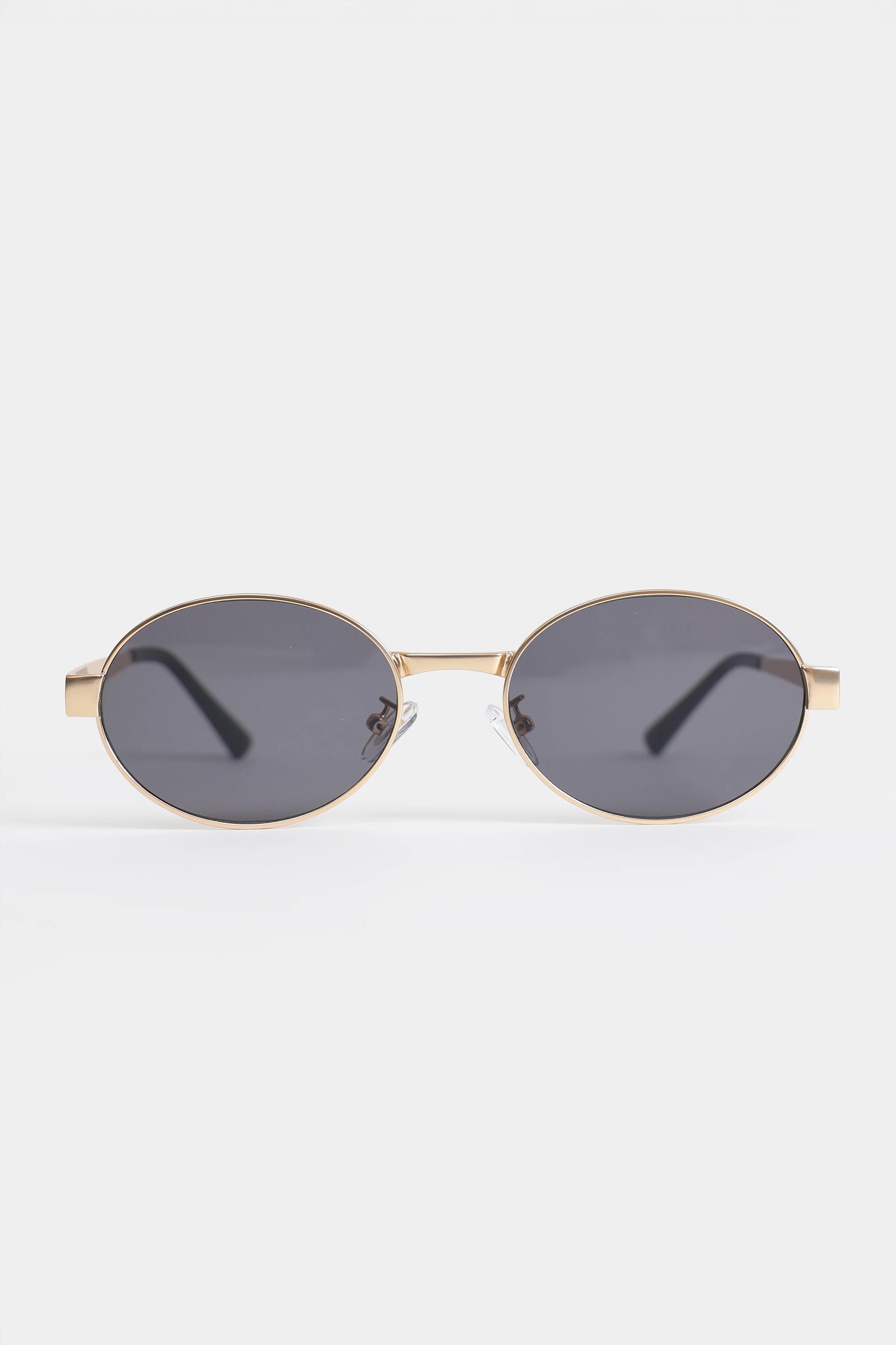 Oval Sunglasses With Metal Frame - Cougar Clothing