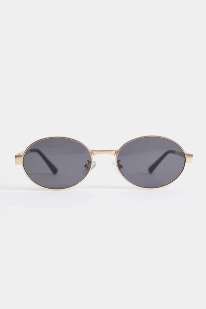 Oval Sunglasses With Metal Frame - Cougar Clothing