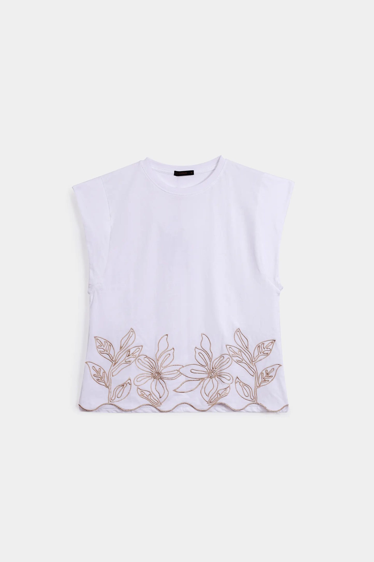 Embroidered Sleeveless T-Shirt - Cougar Clothing