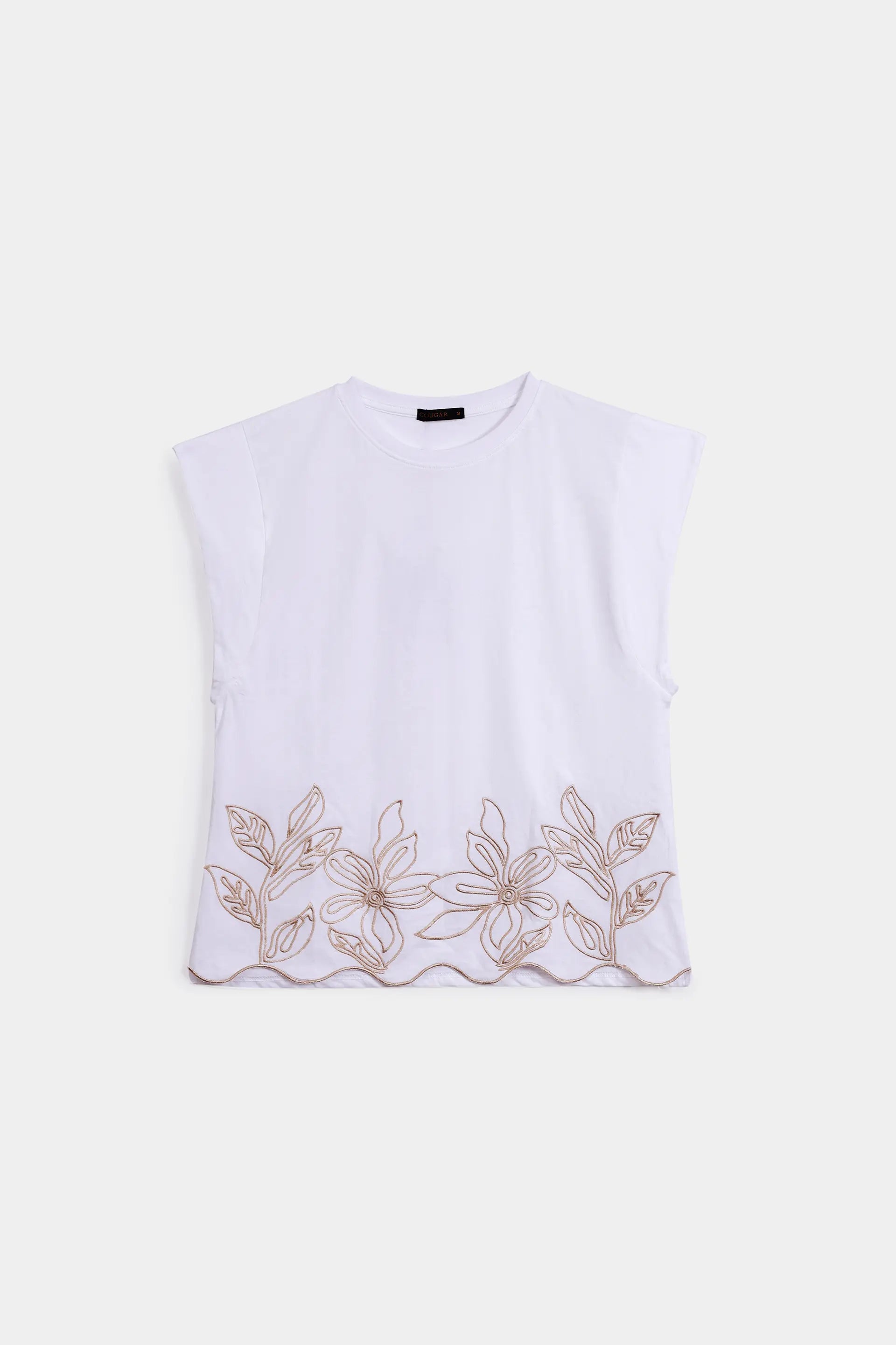 Embroidered Sleeveless T-Shirt - Cougar Clothing