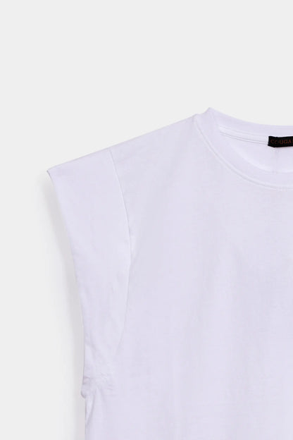 Embroidered Sleeveless T-Shirt - Cougar Clothing