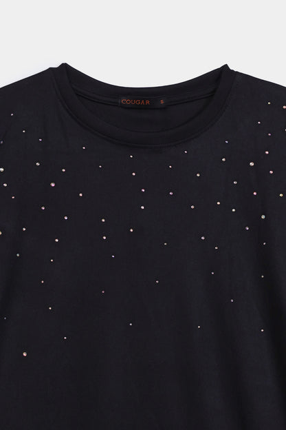 Embellished T-Shirt - Cougar Clothing