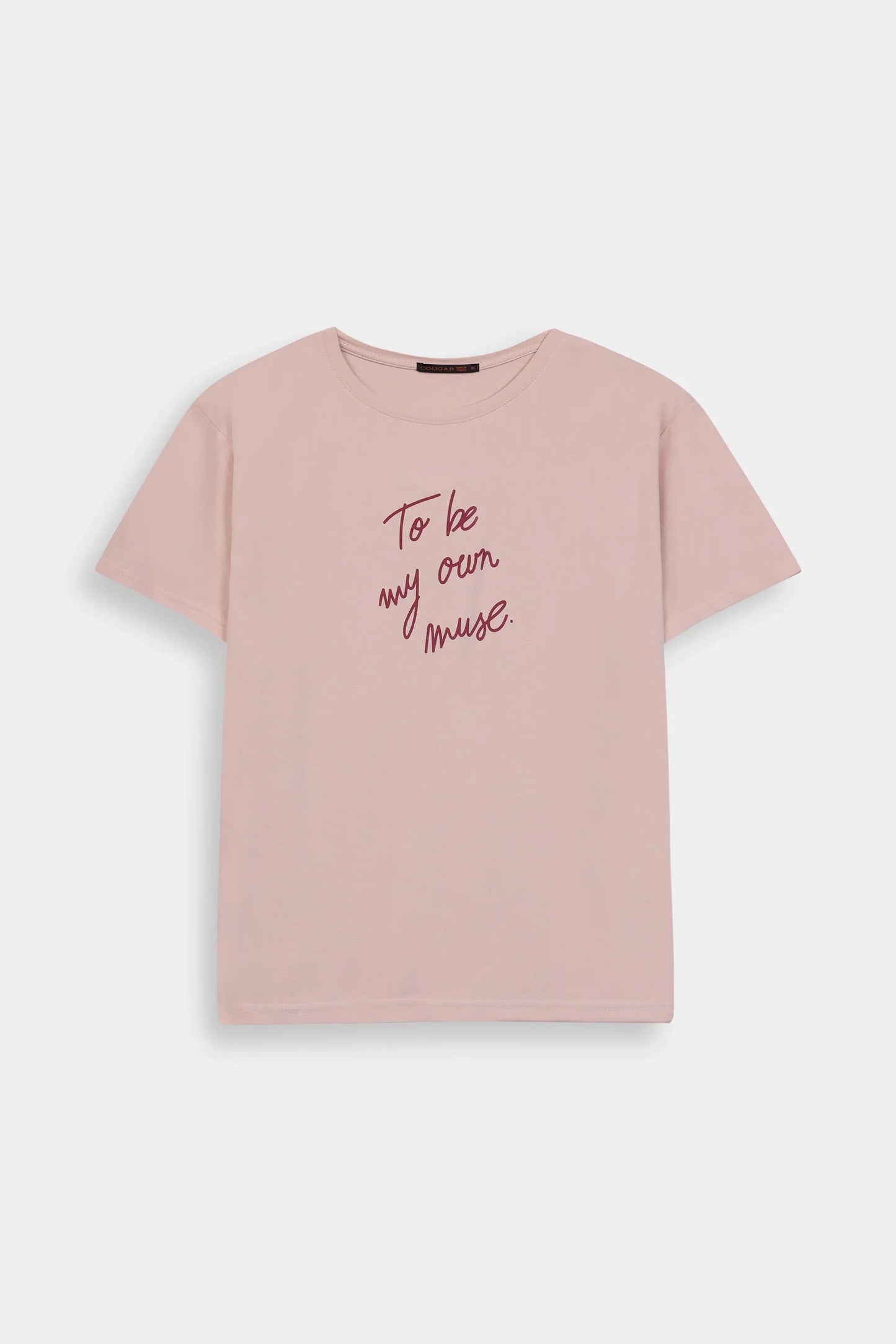 Text Printed T-Shirt - Cougar Clothing