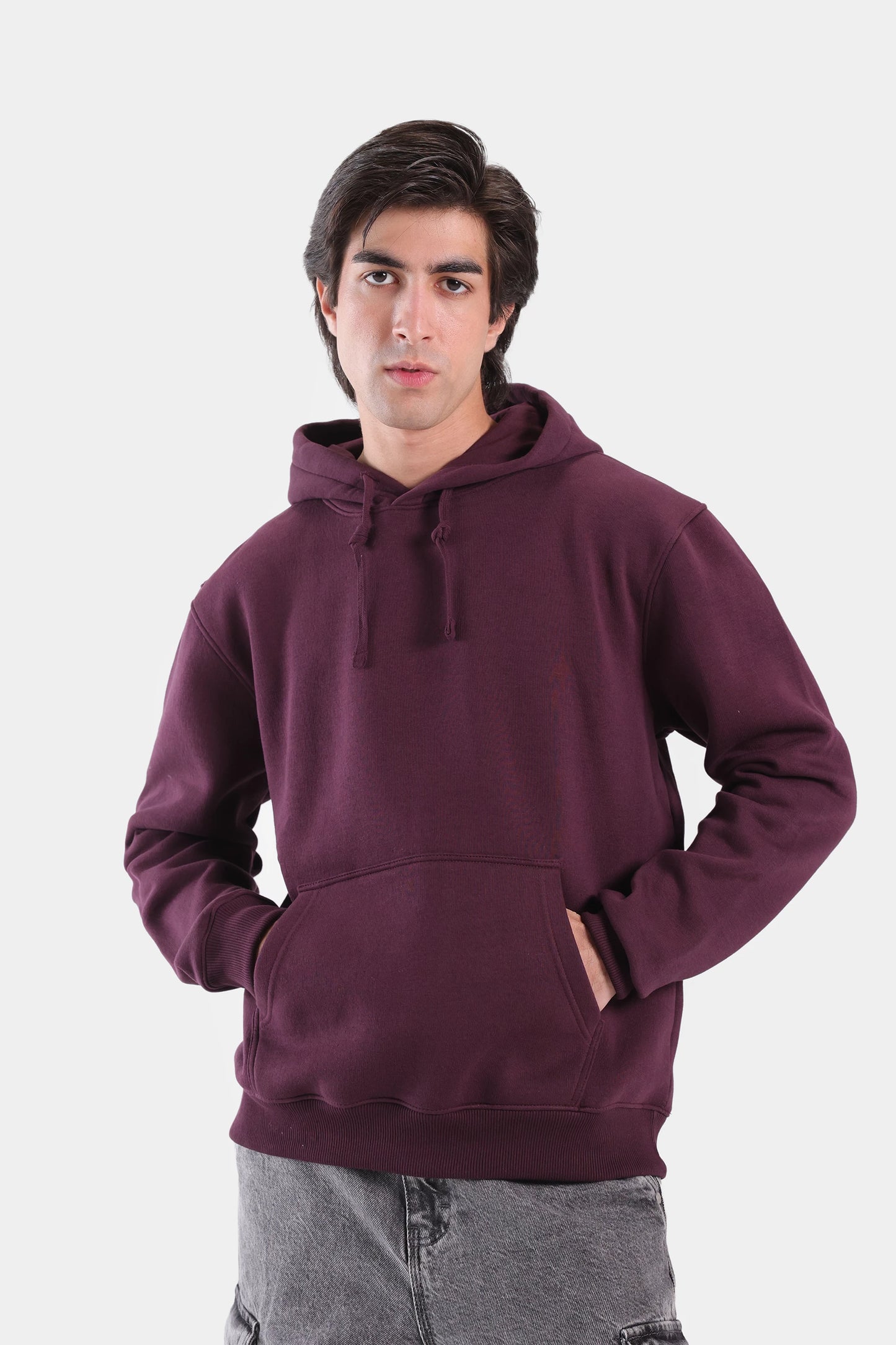 Basic Drawcord Hoodie - Cougar Clothing