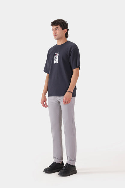 Relaxed Popcorn Knit T-Shirt - Cougar Clothing