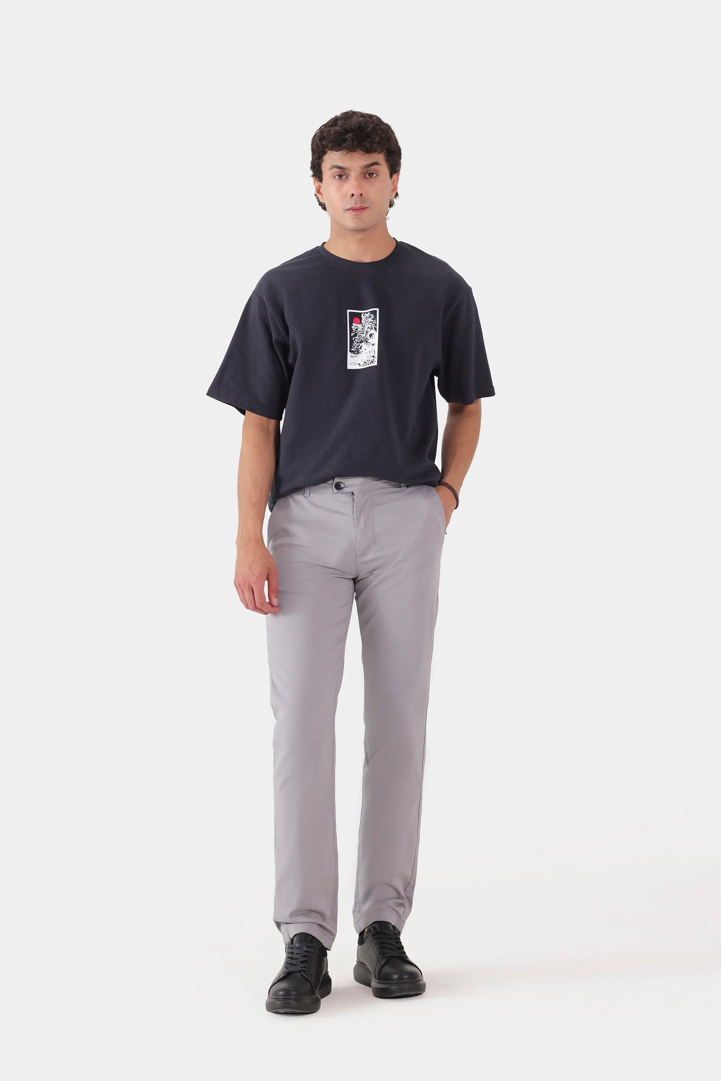 Relaxed Popcorn Knit T-Shirt - Cougar Clothing