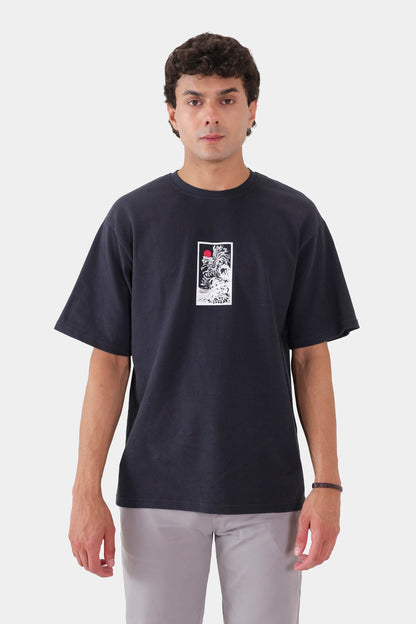Relaxed Popcorn Knit T-Shirt - Cougar Clothing