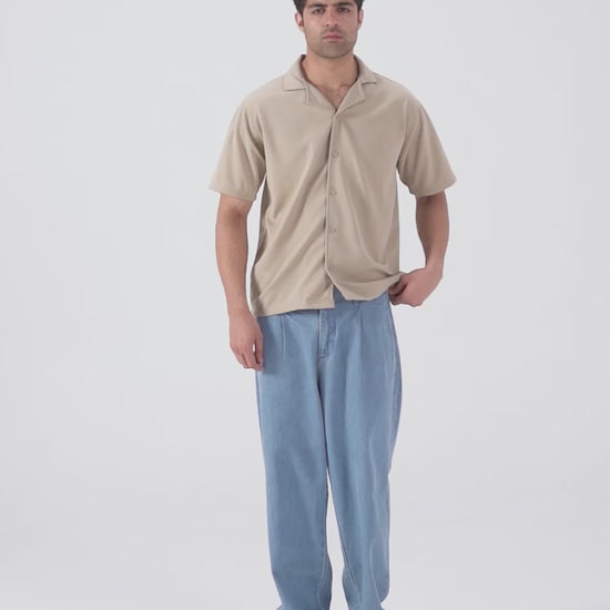 Boxy Ottoman Knit Shirt - Cougar Clothing