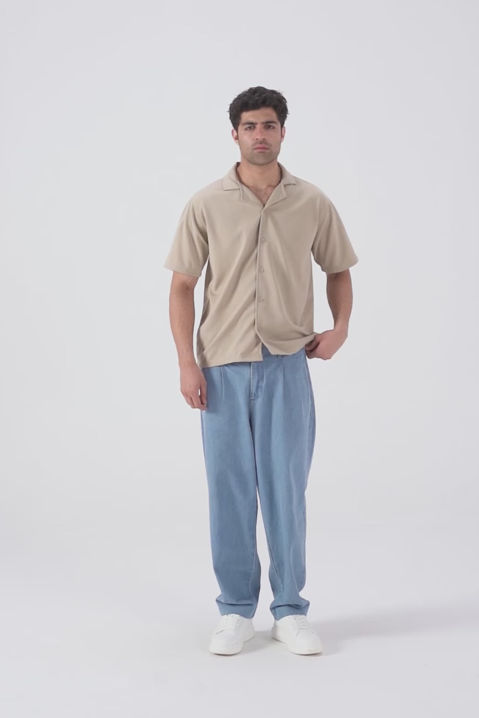 Boxy Ottoman Knit Shirt - Cougar Clothing