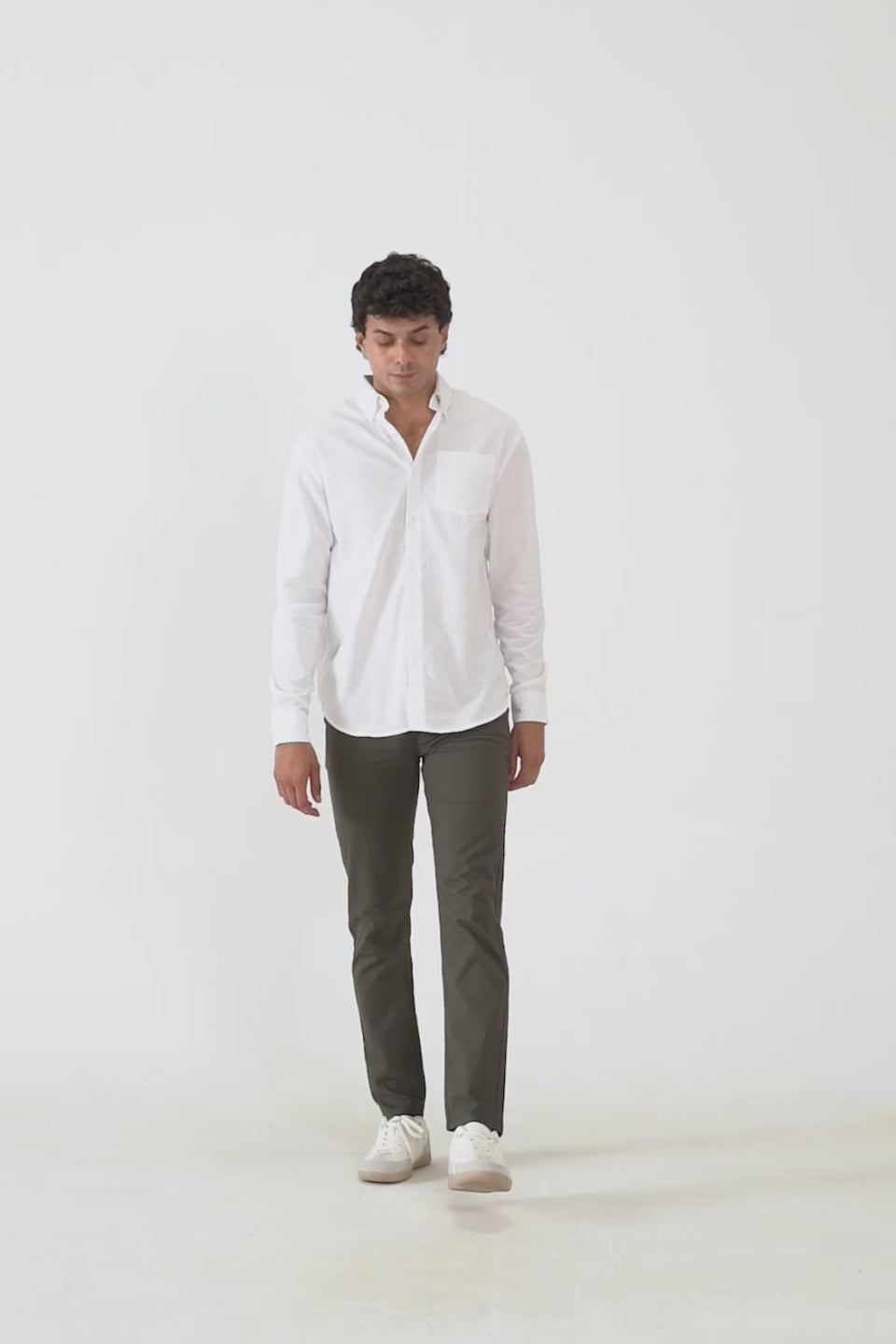 Chambray Button-Down Shirt - Cougar Clothing