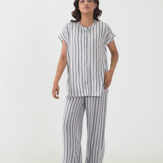 Yarn-Dyed Striped Trousers - Cougar Clothing