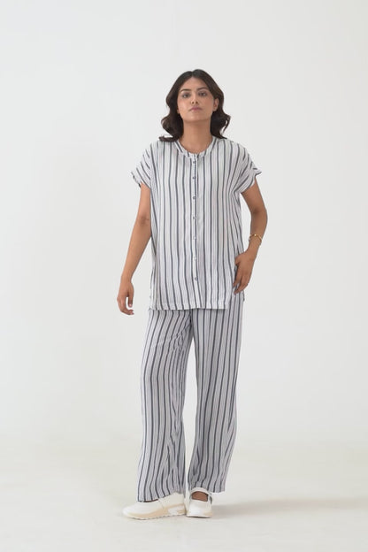 Yarn-Dyed Striped Trousers - Cougar Clothing